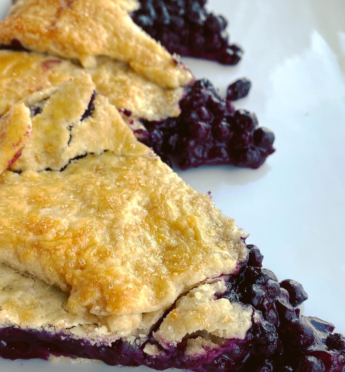 Blueberry Pan Pie