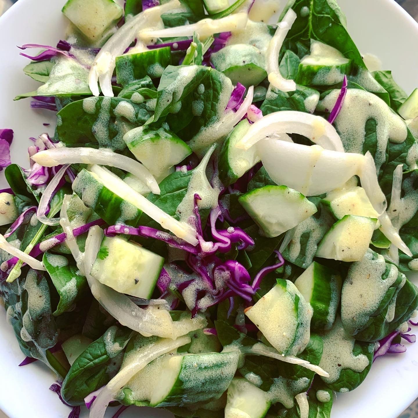 Healthy, Creamy Salad Dressing