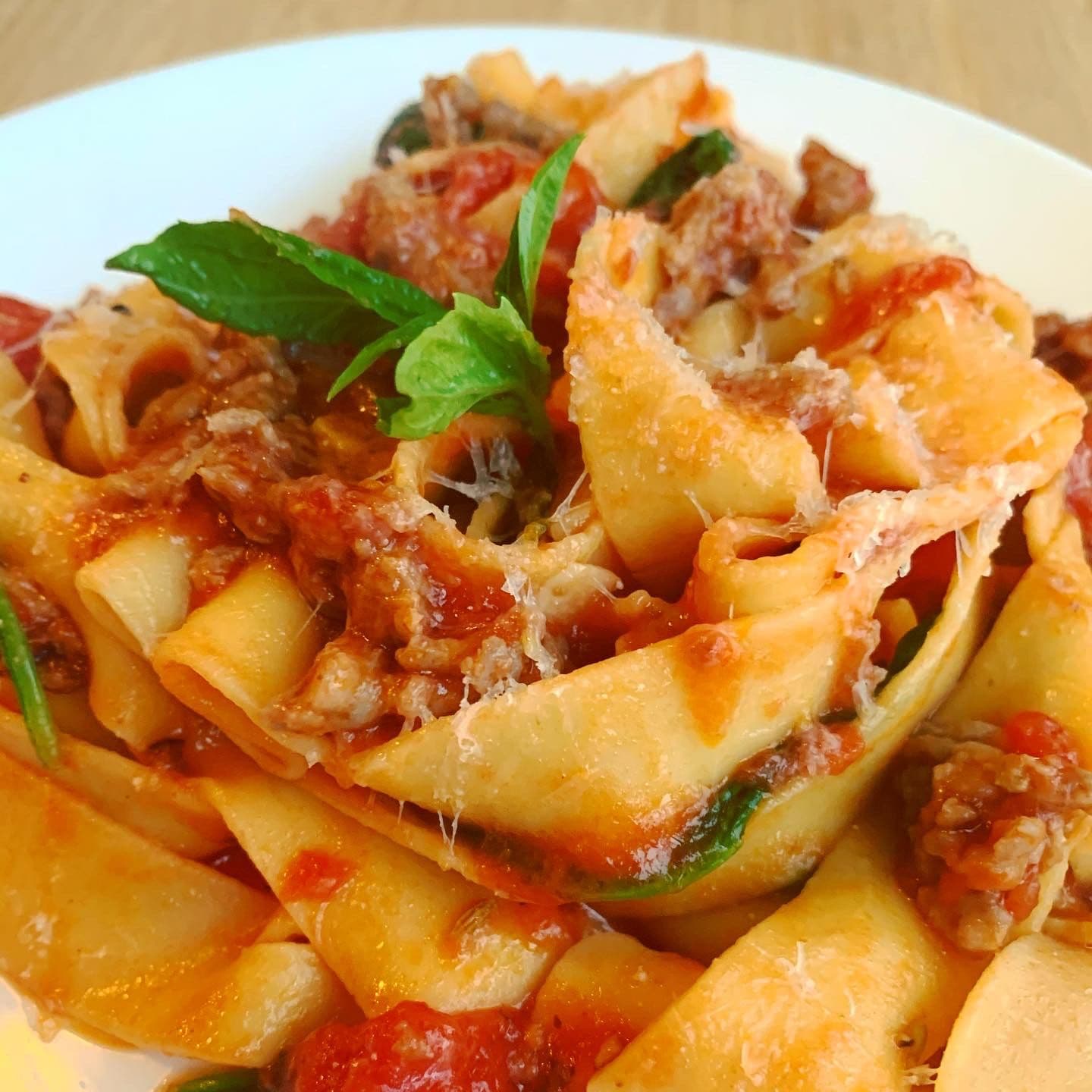 Pasta Pomodoro with Italian Sausage